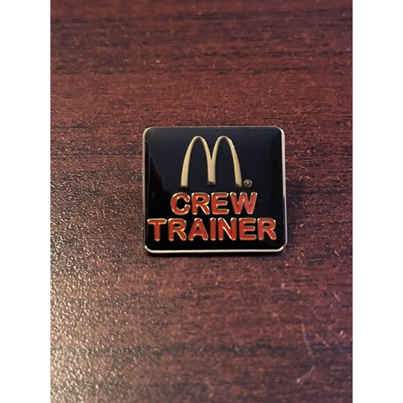McDonald’s Crew Trainer Employee Lapel‎ Hat Pin - Picture 1 of 3